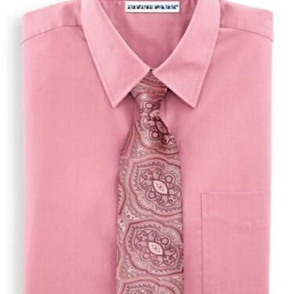 IRVINE PARK LongSleeve Broadcloth TALL Dress Shirt (Tie Not Included) RETAIL=$38 - Picture 1 of 1